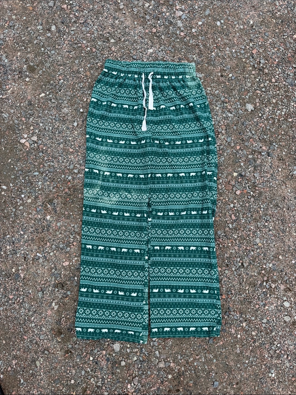 Green Patterned Lounge Pants